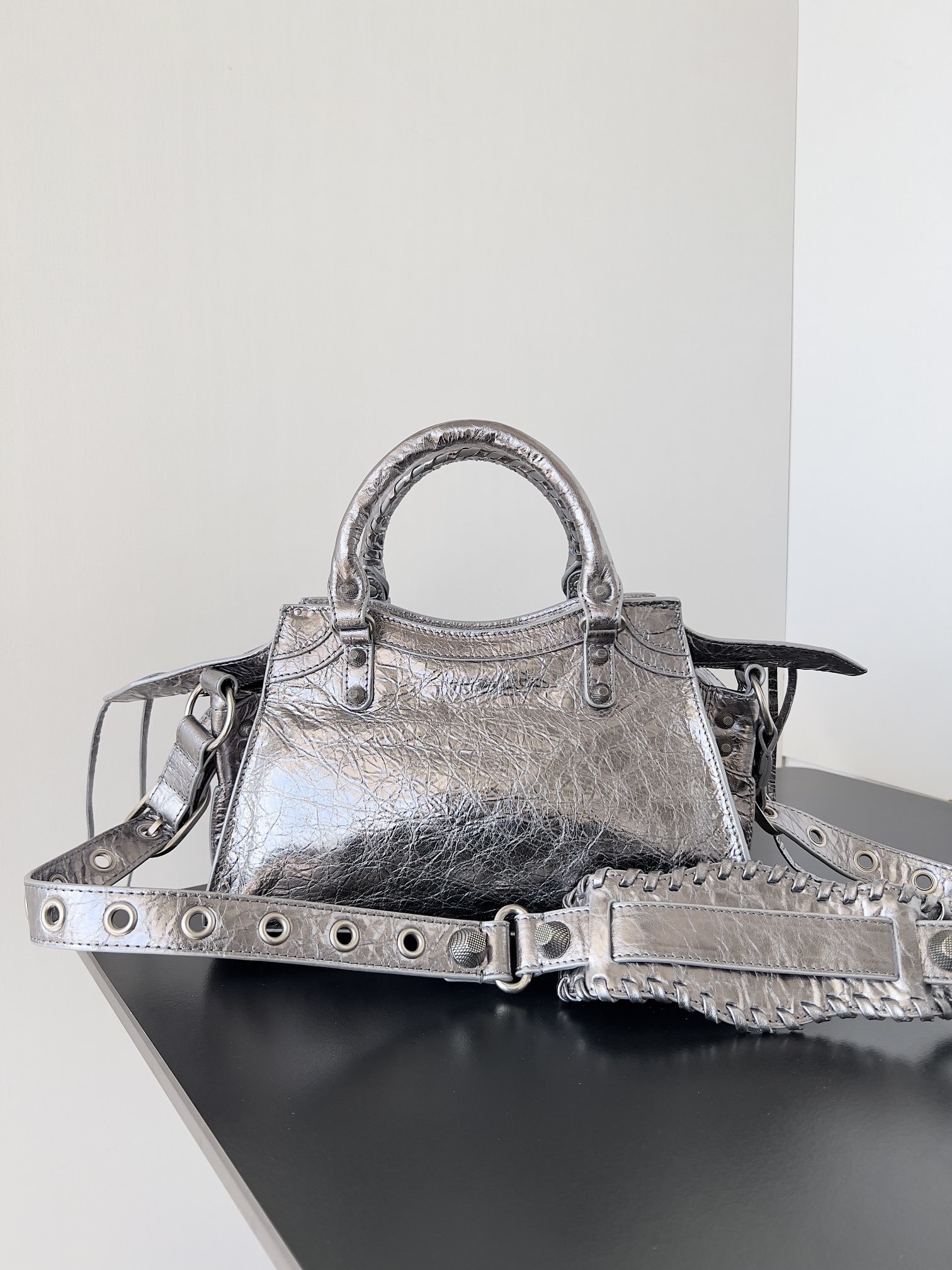 Balenciaga Neo cagole silver 26*13*18cm