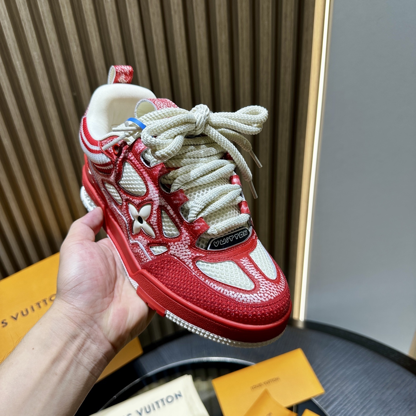 Louis Vuitton LV Skate red sneaker 02