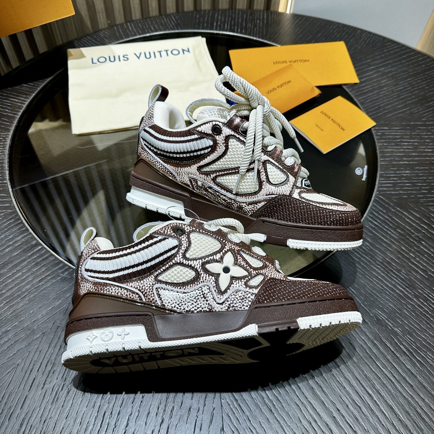 Louis Vuitton LV Skate brown sneaker 04