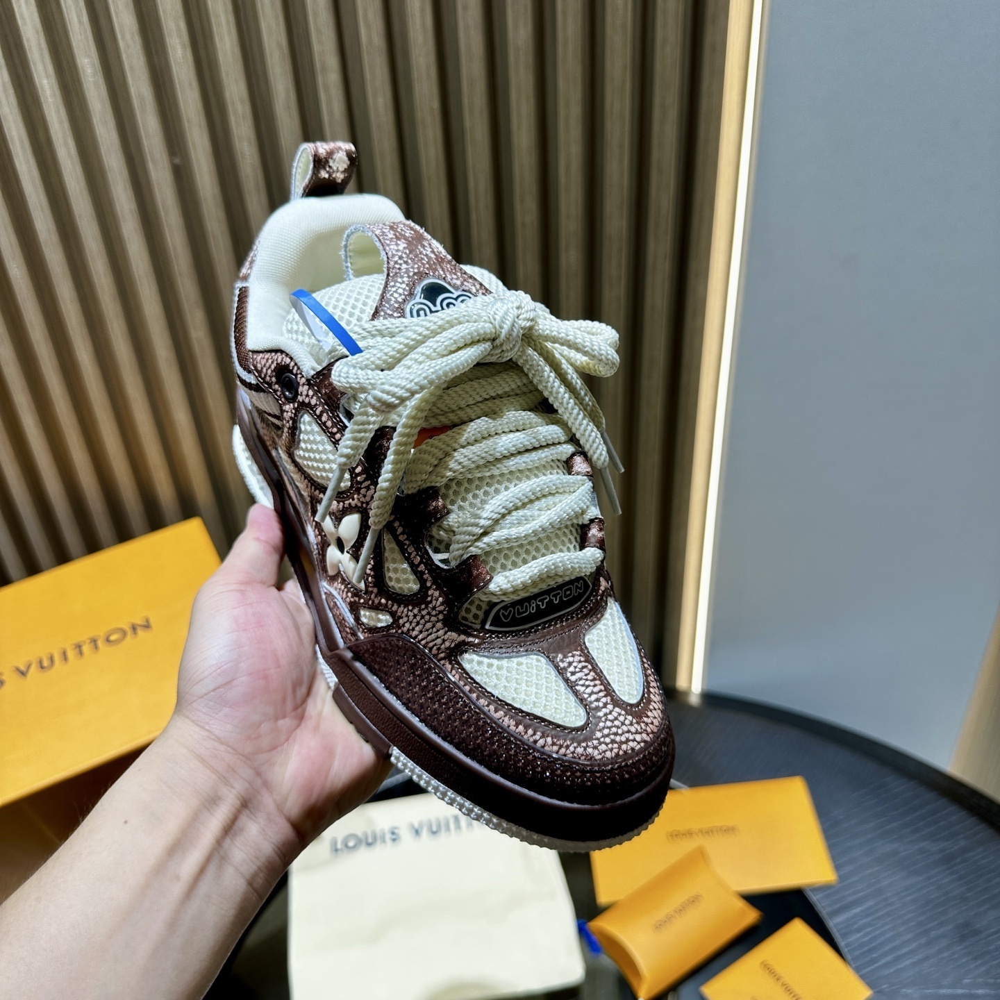 Louis Vuitton LV Skate brown sneaker 04