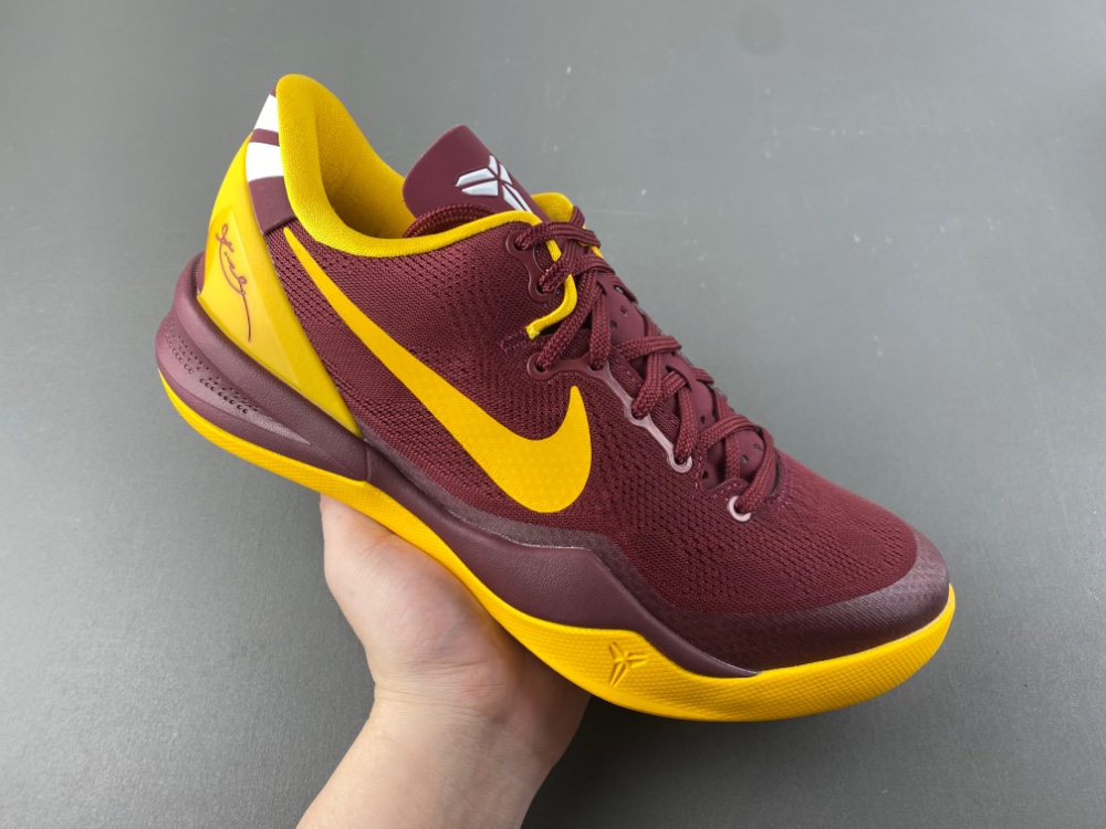 Nike Kobe 8 red and yellow sneaker