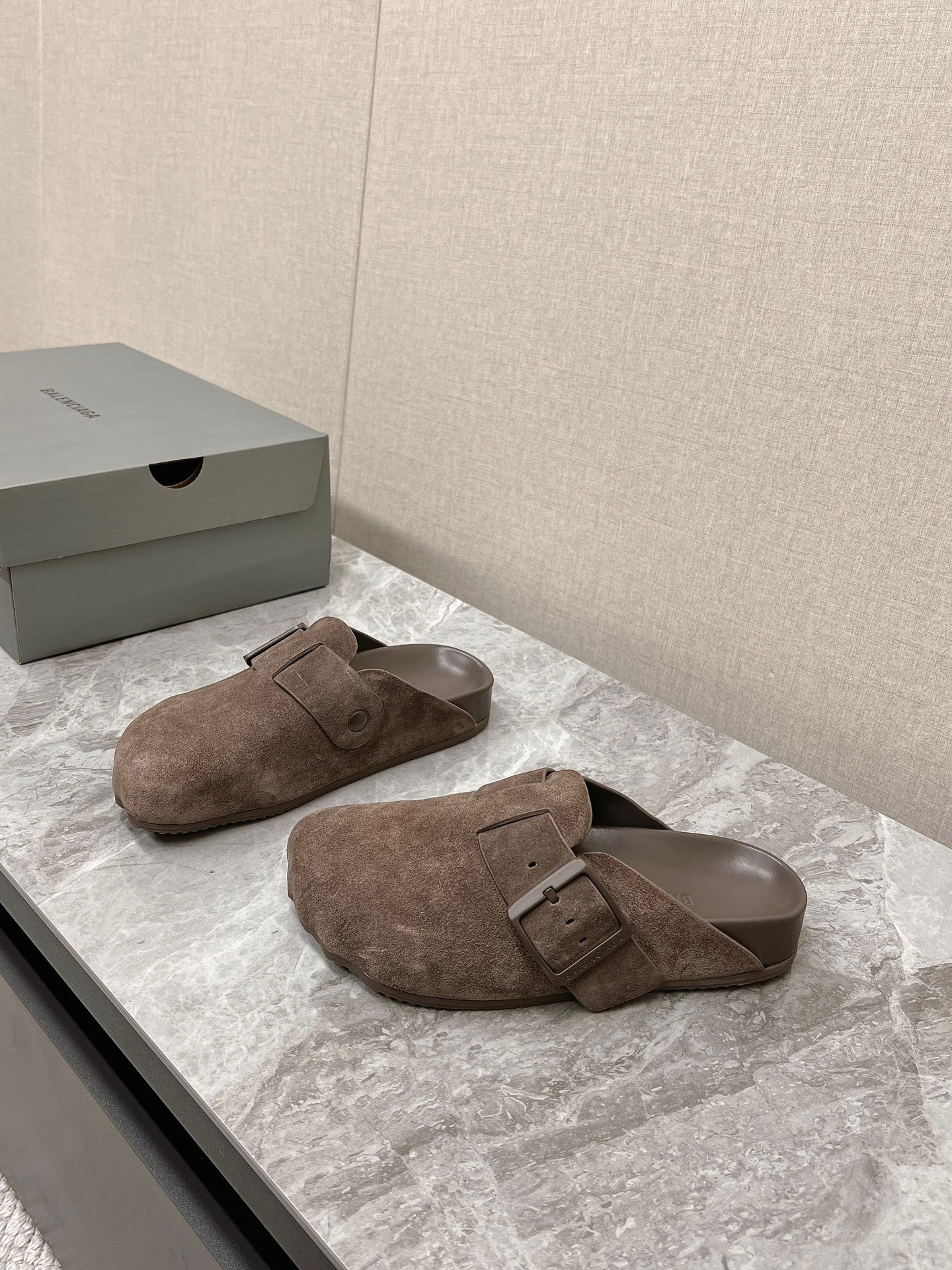 Balenciaga Sunday Suede Mule slippers