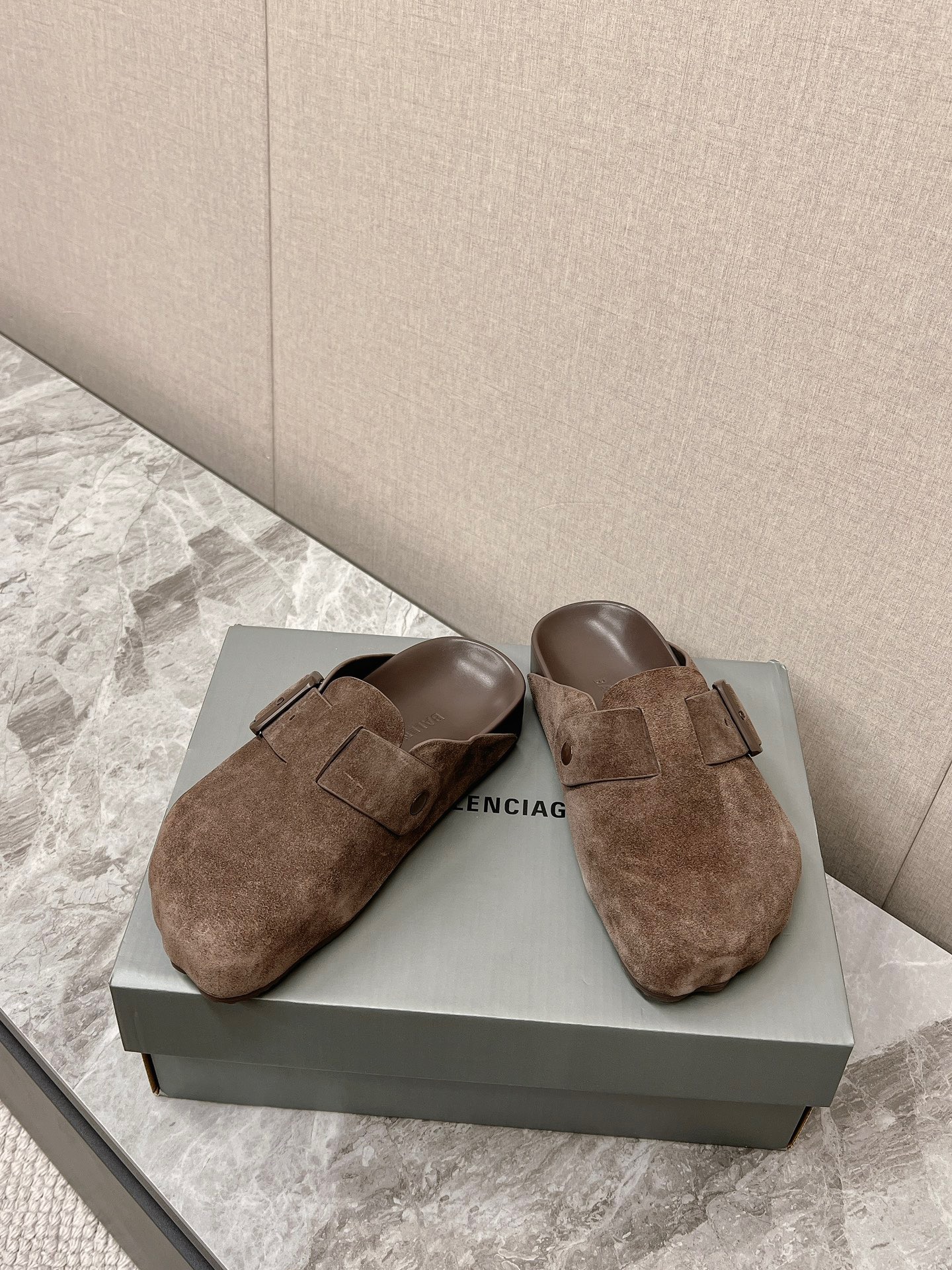Balenciaga Sunday Suede Mule slippers