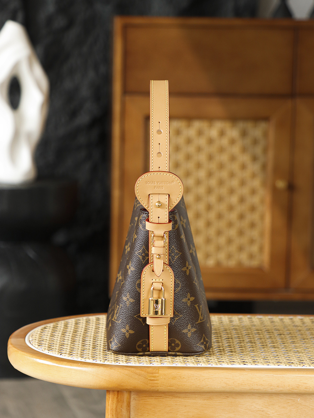 LV ALL IN BB Monogram brown bag 18*12*16cm